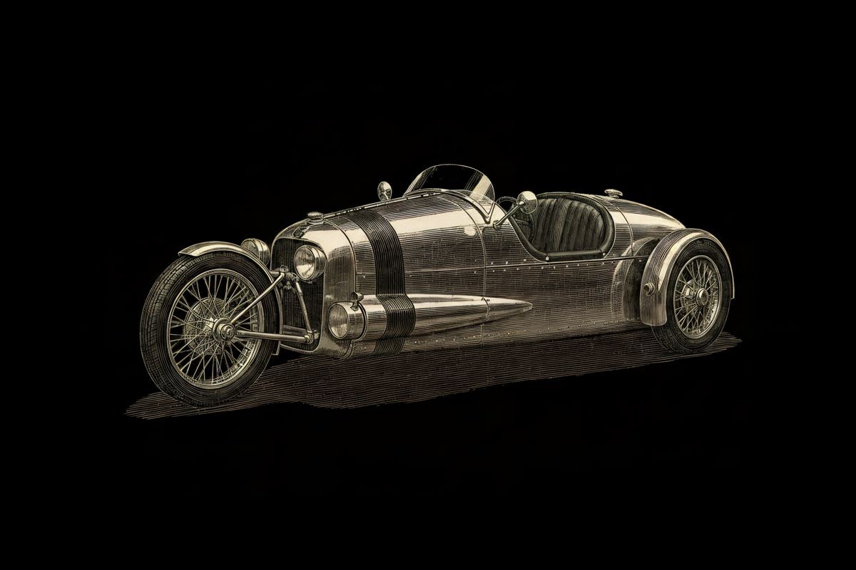 Engraved plate — Maudslay Heritage Roadster