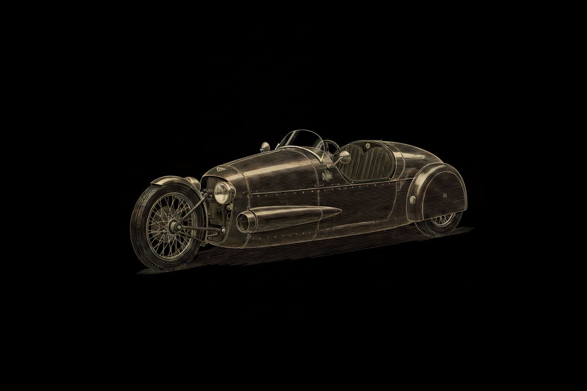 Engraved plate — Maudslay Speedster